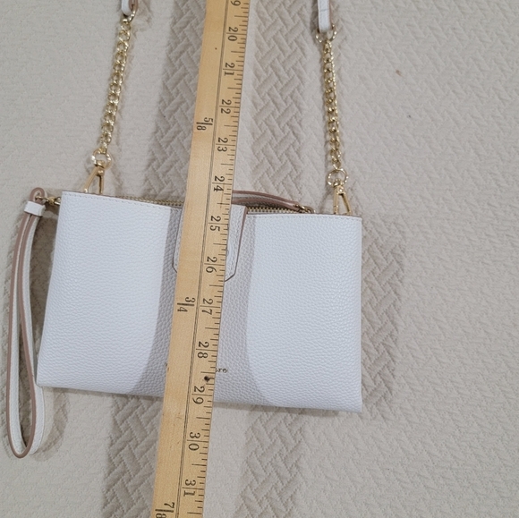 Nanette Lepore Small White Crossbody Bag With Gold Tone Hardware - Picture 6 of 16
